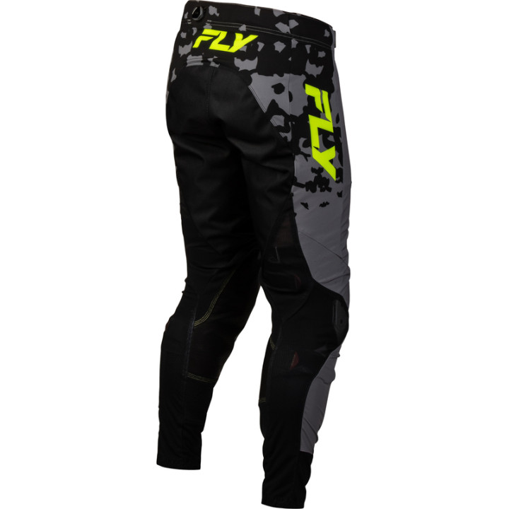 Pantalon FLY RACING Lite Flake - gris/Hi-Vis/noir | Oxmoto
