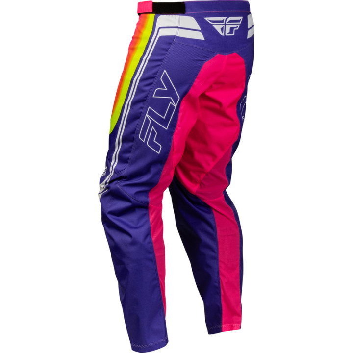 Pantalon FLY RACING F-16 Raze - violet/rouge/jaune | Oxmoto