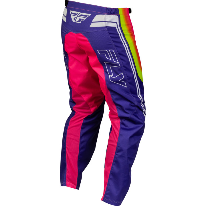 Pantalon FLY RACING F-16 Raze - violet/rouge/jaune | Oxmoto