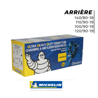 Chambre à air renforcée uhd 4mm Michelin arrière | Oxmoto