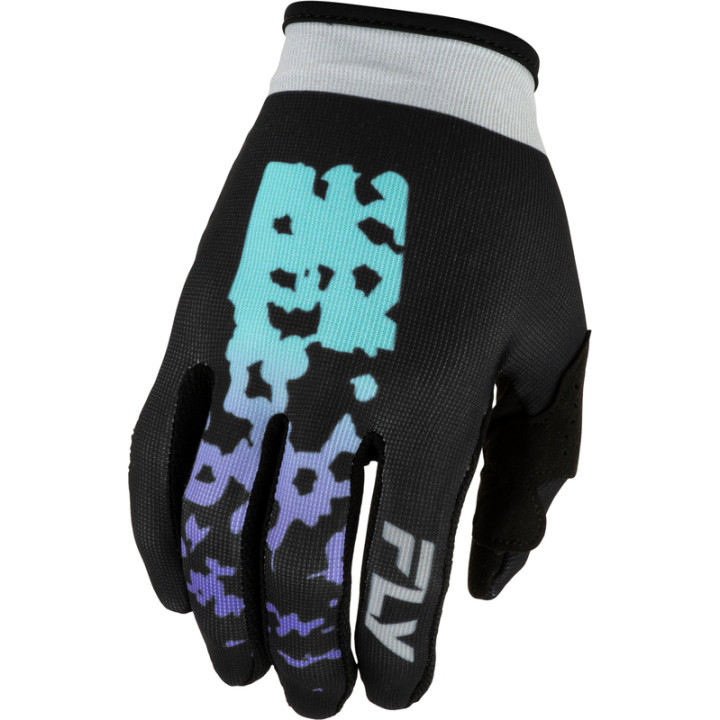 Gants FLY RACING Youth Lite Flake - noir/gris/multi | Oxmoto