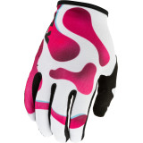 Gants FLY RACING Youth Lite Vibe - blanc/rose/bleu | Oxmoto