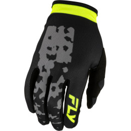 Gants FLY RACING Lite Flake - gris/Hi-Vis/noir | Oxmoto