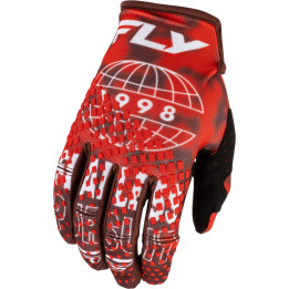 Gants FLY RACING Kinetic Blur - rouge/marron | Oxmoto