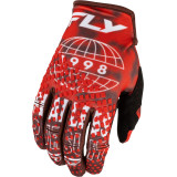 Gants FLY RACING Kinetic Blur - rouge/marron | Oxmoto