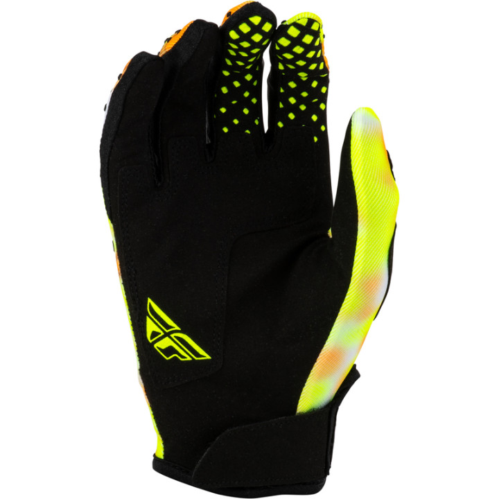 Gants FLY RACING Kinetic Blur - blanc/Hi-Vis/orange | Oxmoto