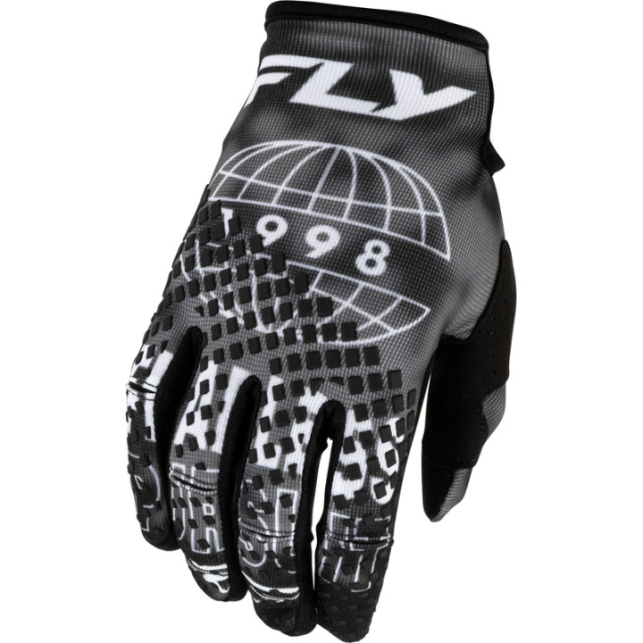 Gants FLY RACING Kinetic Blur - noir/gris | Oxmoto