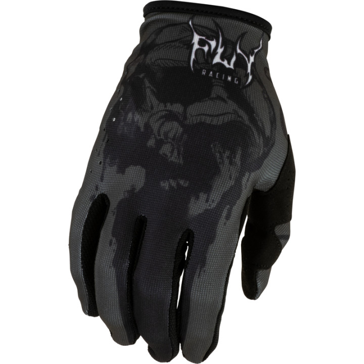 Gants FLY RACING Lite Dark Series - gris/noir | Oxmoto
