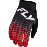 Gants FLY RACING Kinetic Fade - noir/rouge/blanc | Oxmoto