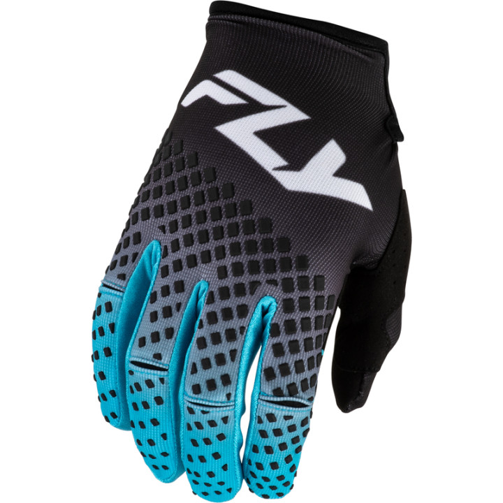 Gants FLY RACING Kinetic Fade - noir/bleu/blanc | Oxmoto