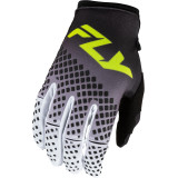 Gants FLY RACING Kinetic Fade - noir/blanc/Hi-Vis | Oxmoto