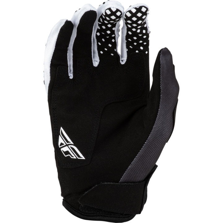 Gants FLY RACING Kinetic Fade - noir/blanc/Hi-Vis | Oxmoto