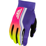 Gants FLY RACING F-16 Raze - violet/rouge/jaune | Oxmoto