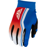 Gants FLY RACING F-16 Raze - rouge/blanc/bleu | Oxmoto