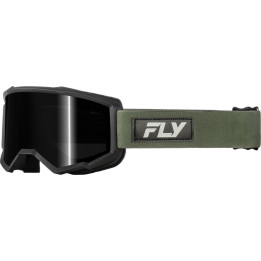 Masque FLY RACING Focus Sand vert/noir - écran Dark Smoke