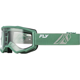 Masque FLY RACING Focus Olive/gris - écran clair | Oxmoto