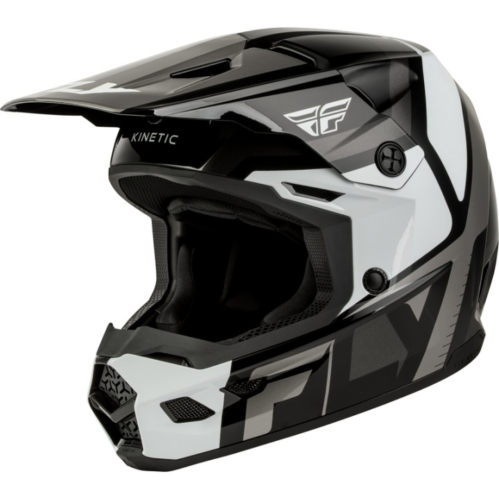 Casque enfant FLY RACING Kinetic Scrap - noir/blanc/gris