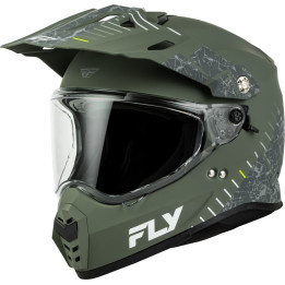 Casque FLY RACING Trekker - Matte Sage/gris | Oxmoto