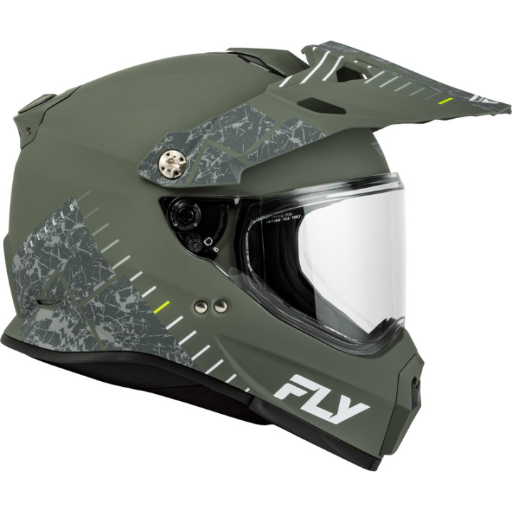 Casque FLY RACING Trekker - Matte Sage/gris | Oxmoto