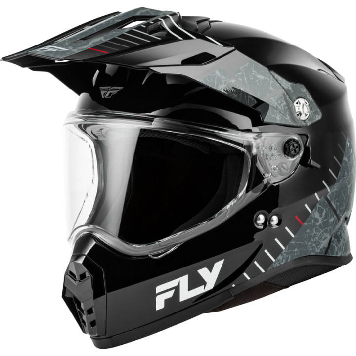 Casque FLY RACING Trekker - noir/gris | Oxmoto