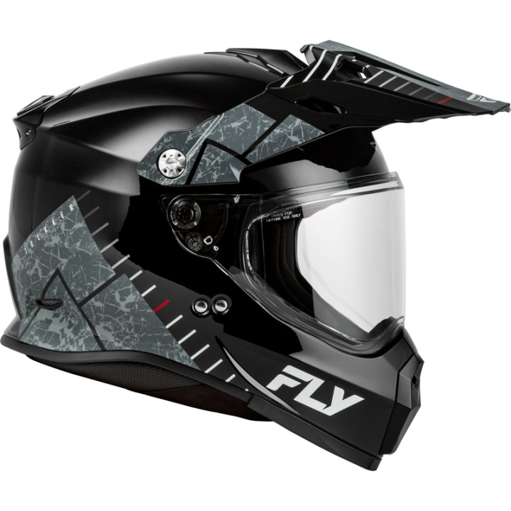 Casque FLY RACING Trekker - noir/gris | Oxmoto