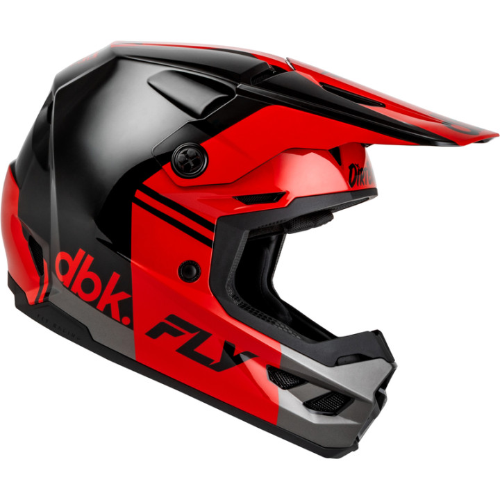Casque FLY RACING Kinetic DBK 27 - noir/rouge/gris | Oxmoto