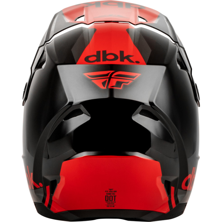 Casque FLY RACING Kinetic DBK 27 - noir/rouge/gris | Oxmoto