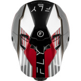 Casque FLY RACING Formula CC Strike - gris/rouge/noir/blanc