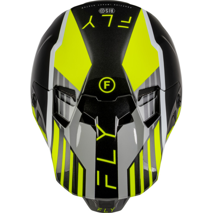 Casque FLY RACING Formula CC Strike - gris/noir/Hi-Vis