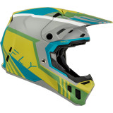 Casque FLY RACING Formula CC Strike - gris mat/Green/Teal