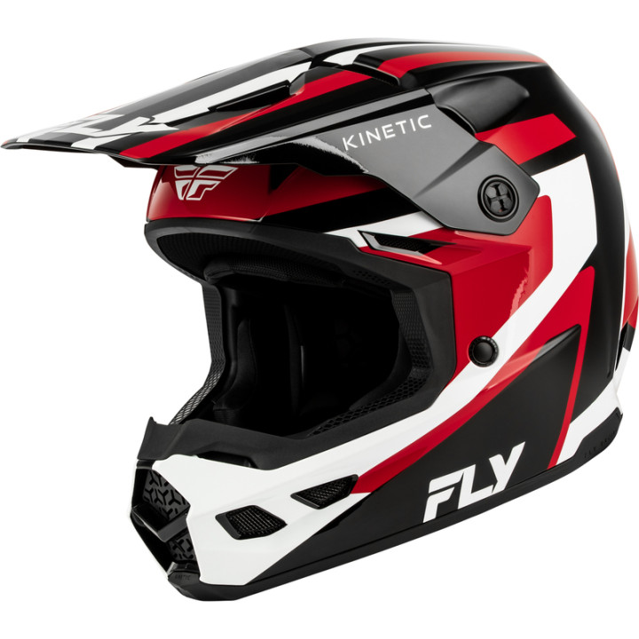 Casque FLY RACING Kinetic Sync - noir/rouge/blanc | Oxmoto