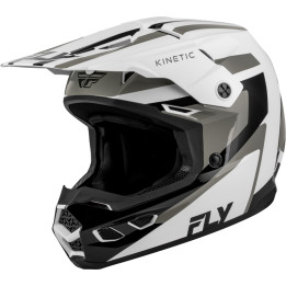 Casque FLY RACING Kinetic Sync - blanc/noir/gris | Oxmoto