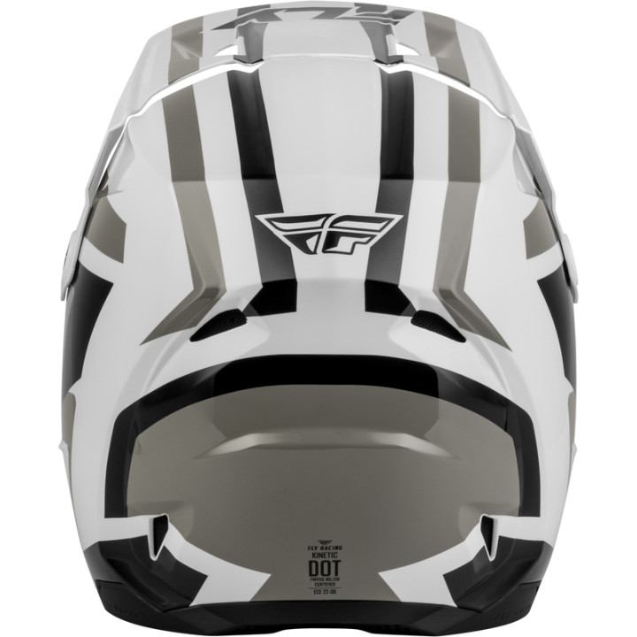 Casque FLY RACING Kinetic Sync - blanc/noir/gris | Oxmoto