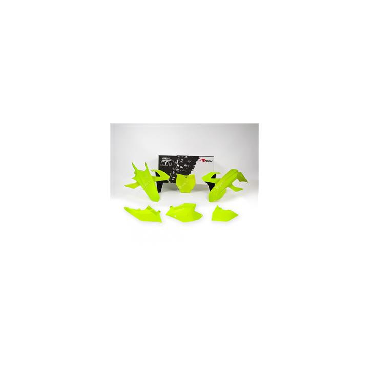 Kit plastique Racetech jaune fluo/noir KTM | Oxmoto