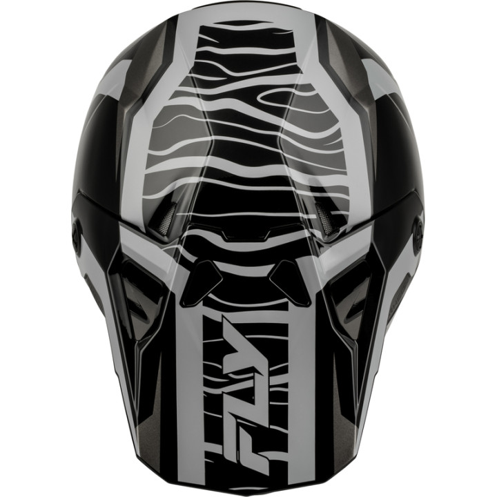 Casque FLY RACING Formula CP Charge - noir/gris/Light Grey