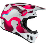 Casque FLY RACING Formula CC Vibe - blanc/rose/bleu | Oxmoto