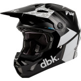Casque FLY RACING Formula CP DBK - noir/blanc/gris | Oxmoto