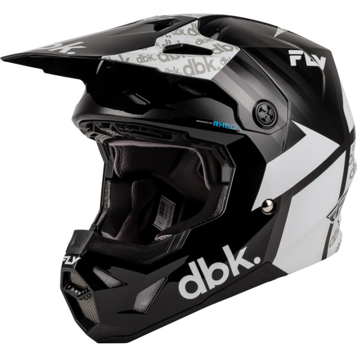 Casque enfant FLY RACING Formula CP DBK - noir/blanc/gris