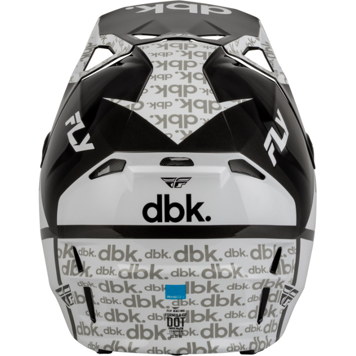 Casque FLY RACING Formula CP DBK - noir/blanc/gris | Oxmoto