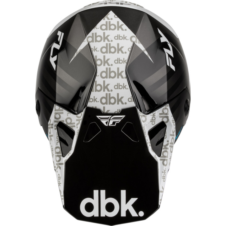 Casque FLY RACING Formula CP DBK - noir/blanc/gris | Oxmoto