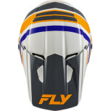 Casque enfant FLY RACING Kinetic Scrap - blanc/Orange/bleu/gris