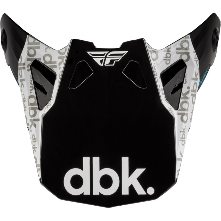 Visière FLY RACING Formula CP DBK - noir/blanc/gris | Oxmoto