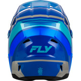 Casque enfant FLY RACING Kinetic Scrap - bleu/Light Blue/gris