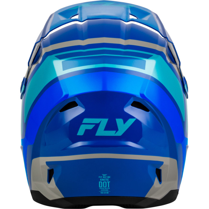 Casque enfant FLY RACING Kinetic Scrap - bleu/Light Blue/gris