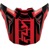 Visière FLY RACING Formula CP Charge - noir/rouge | Oxmoto