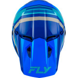 Casque enfant FLY RACING Kinetic Scrap - bleu/Light Blue/gris