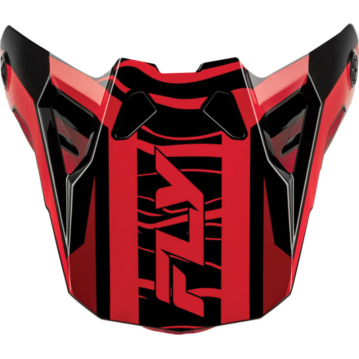 Visière FLY RACING Formula CP Charge - noir/rouge | Oxmoto