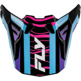 Visière FLY RACING Formula CP Charge - noir/violet/rose/bleu