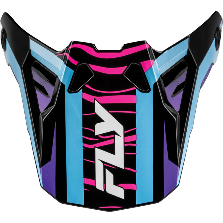 Visière FLY RACING Formula CP Charge - noir/violet/rose/bleu