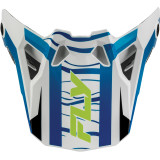Visière FLY RACING Formula CP Charge - blanc/bleu/noir